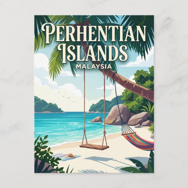 Postal Islas Perhentian Malasia (Anverso)