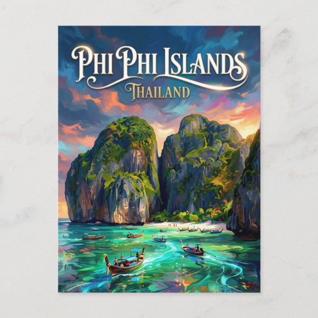 Postal Islas Phi Phi Tailandia (Anverso)