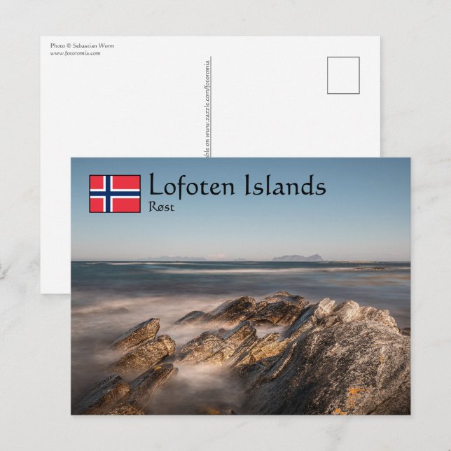 Postal Islas Rost Lofoten (Anverso / Reverso)