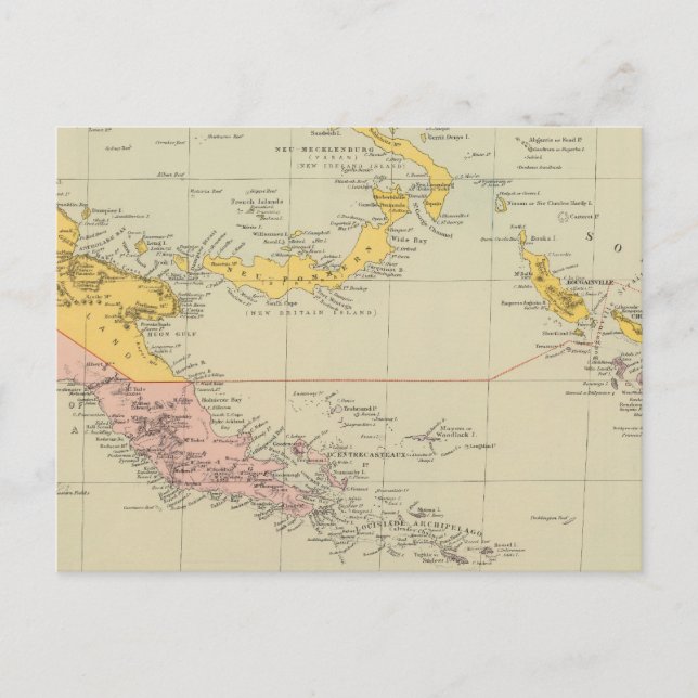 Postal Islas Salomón y Nueva Guinea (Anverso)