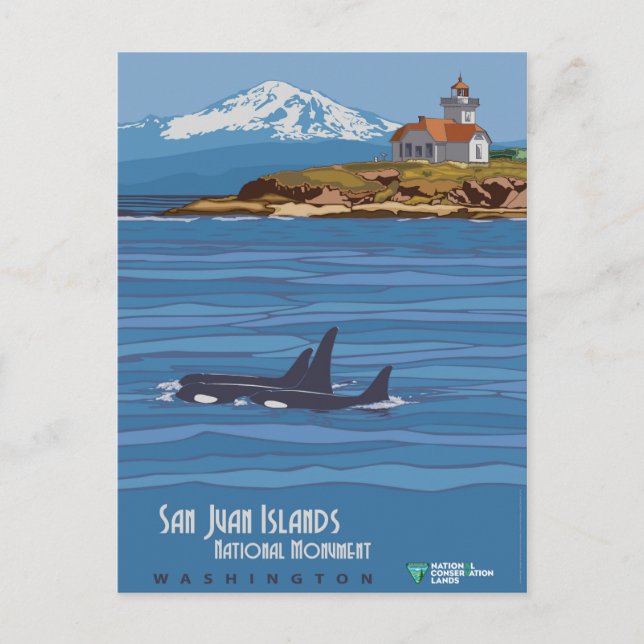 Postal Islas San Juan (Anverso)