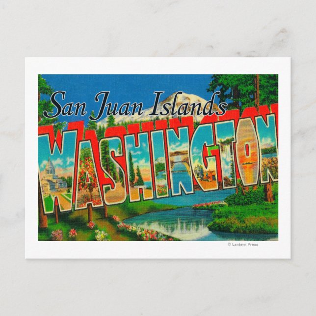 Postal Islas San Juan, WashingtonLarge Letter (Anverso)