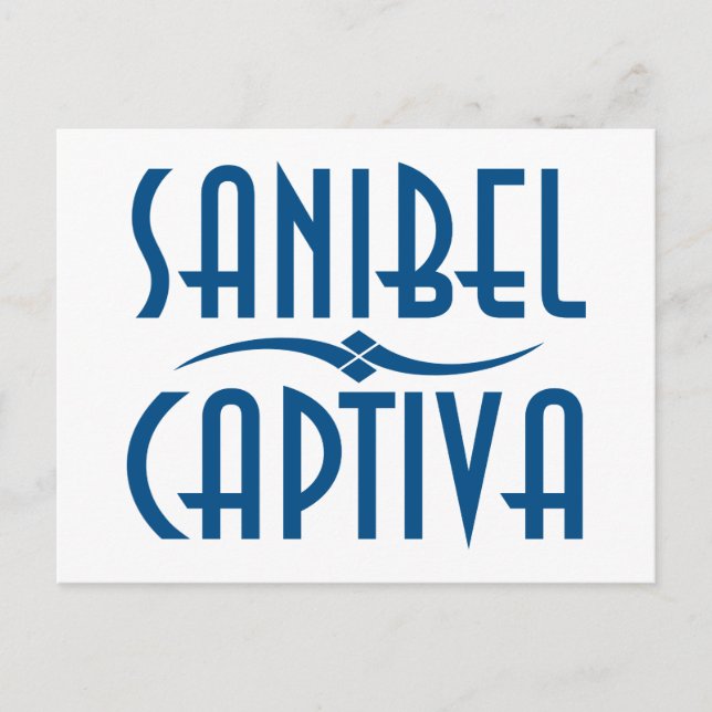 Postal Islas Sanibel Captiva Florida (Anverso)