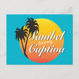 Postal Islas Sanibel Captiva Florida Palmas Elegantes