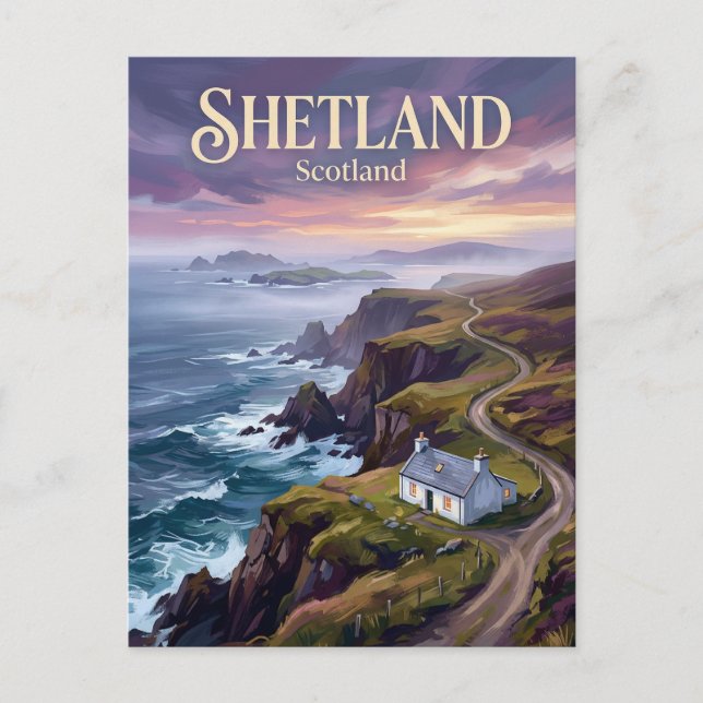 Postal Islas Shetland Escocia (Anverso)