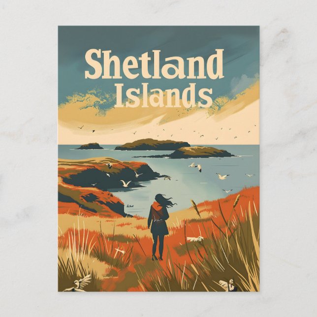 Postal Islas Shetland Escocia (Anverso)