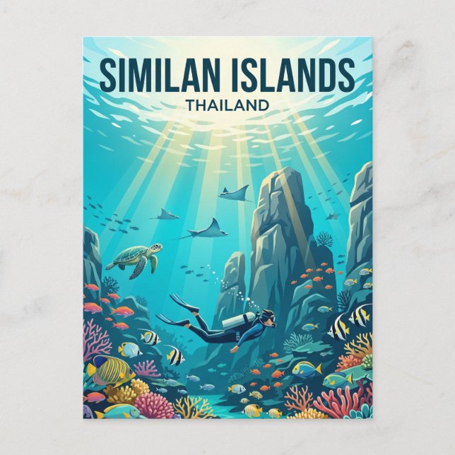Postal Islas Similan Tailandia (Anverso)