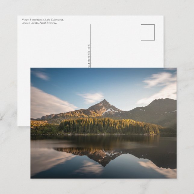 Postal Islas Skottinden Lofoten (Anverso / Reverso)