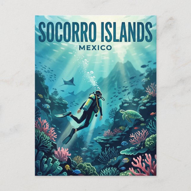 Postal Islas Socorro México (Anverso)