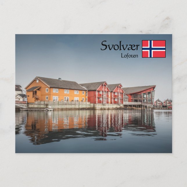 Postal Islas Svolvaer Lofoten (Anverso)