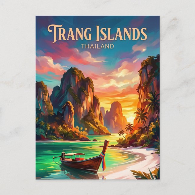 Postal Islas Trang Tailandia (Anverso)