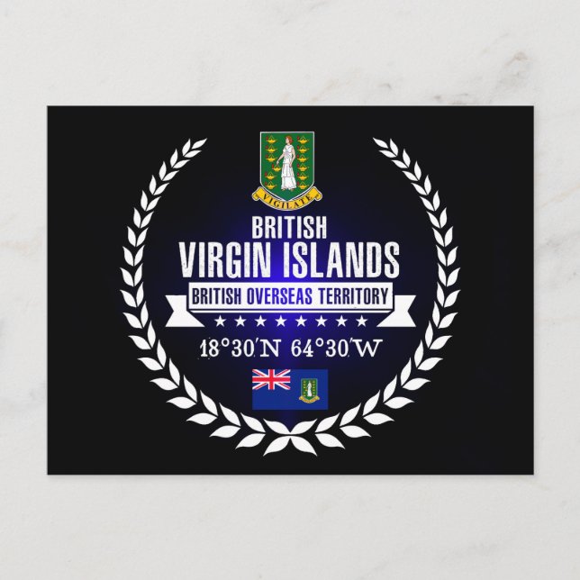 Postal Islas Vírgenes Británicas (Anverso)