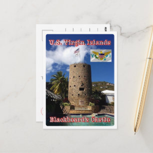 Postal Islas Vírgenes - Castillo de barba negra -