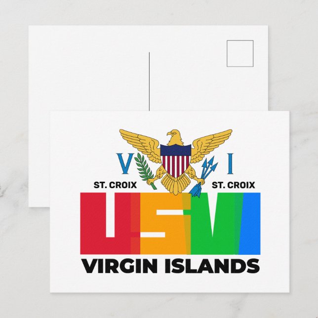 Postal Islas Vírgenes de los Estados Unidos St. Croix USV (Anverso / Reverso)