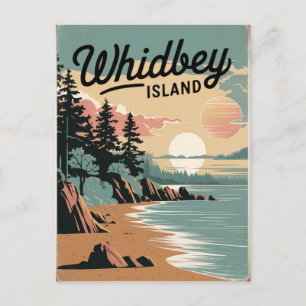 Postal Islas Whidbey Vintage