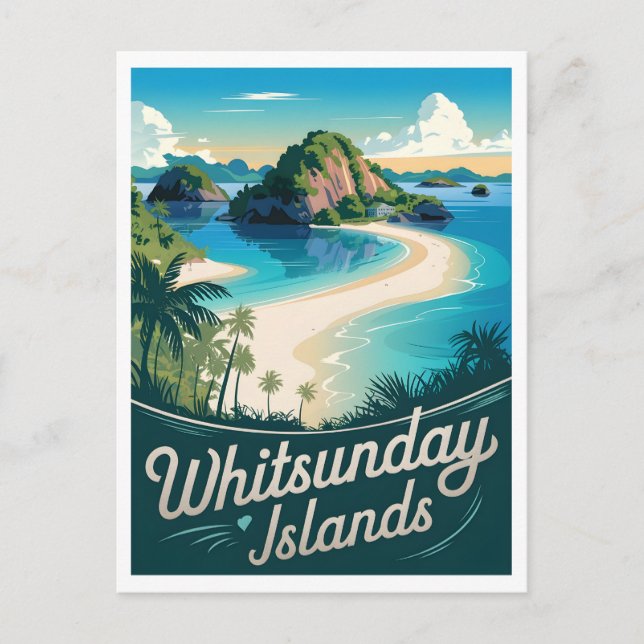 Postal Islas Whitsunday Australia Vintage (Anverso)