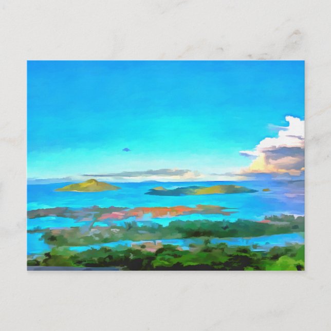 Postal Islas y mar (Anverso)