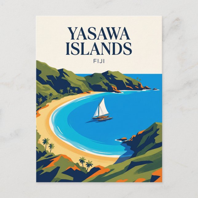 Postal Islas Yasawa Fiji (Anverso)