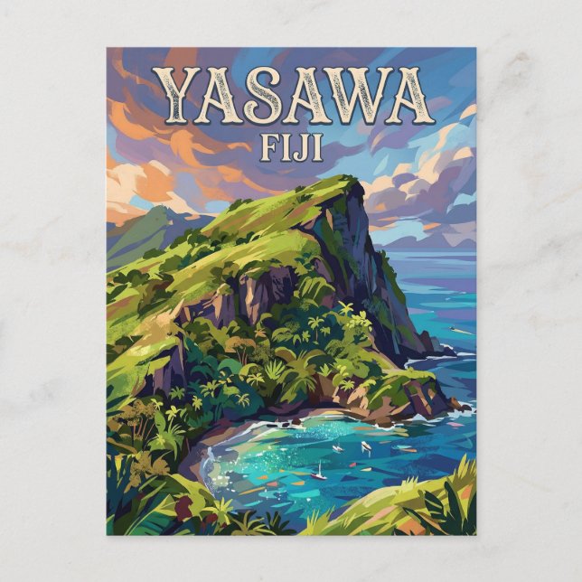 Postal Islas Yasawa Fiji (Anverso)