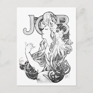 Postal ISOGS de Alphonse Mucha JOB