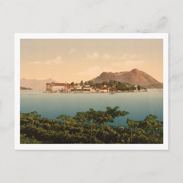 Postal Isola Bella I, Lago Maggiore, Piamonte, Italia (Anverso)