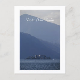 Postal Isola San Giulio, lago Orta, Italia