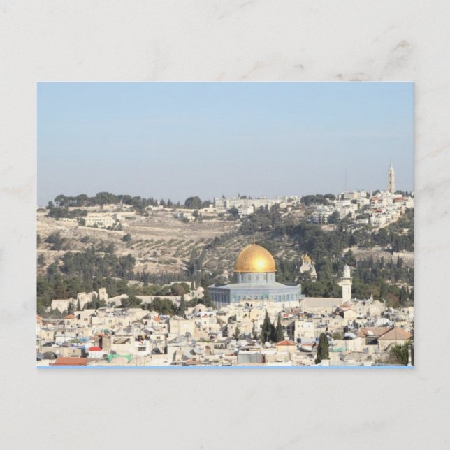 Postal Israel Jerusalén (Anverso)