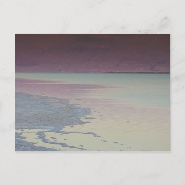 Postal Israel, Mar Muerto, Ein Bokek, Mar Muerto, atardec (Anverso)