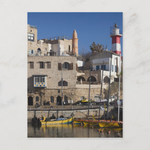 Postal Israel, Tel Aviv, Jaffa, puerto antiguo de Jaffa