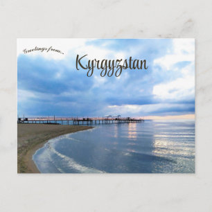 Postal Issyk Kul en Kirguistán