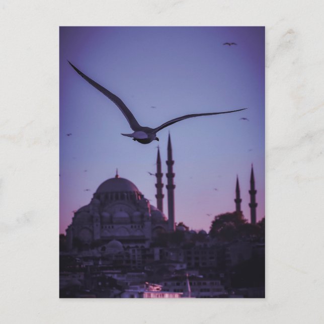 Postal Istambul At Sunset. (Anverso)