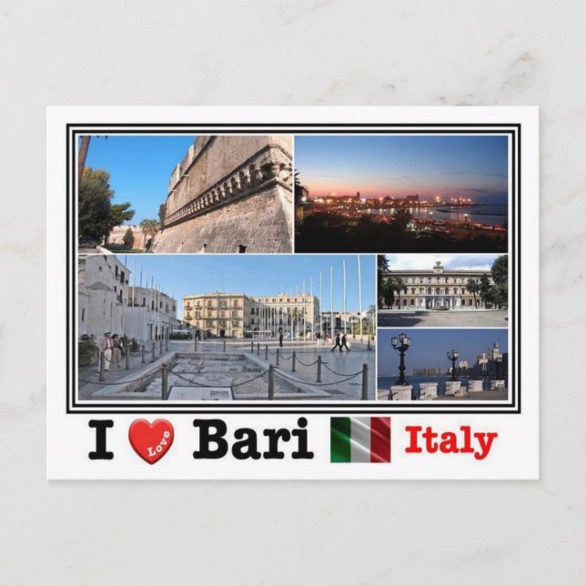 Postal IT Italia - Bari - Mosaico - (Anverso)