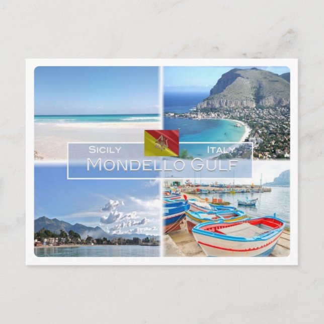Postal IT Italia - Sicilia - Golfo de Mondello - (Anverso)