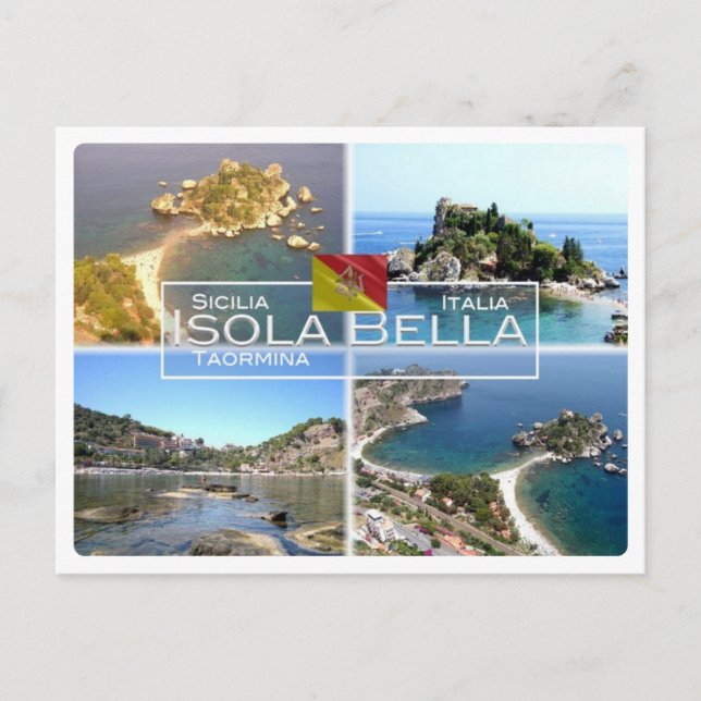 Postal IT Italia - Sicilia - Taormina - Isola Bella - (Anverso)