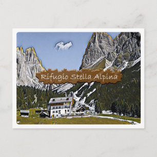 Postal It - refugio alpino Stella Alpina - Dolomiti -