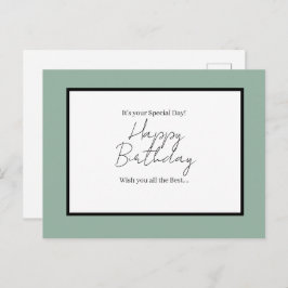 Postal It’s Your Special Day – Happy Birthday Postcard