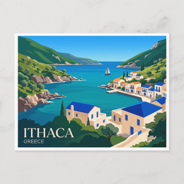 Postal Ítaca, Grecia (Anverso)