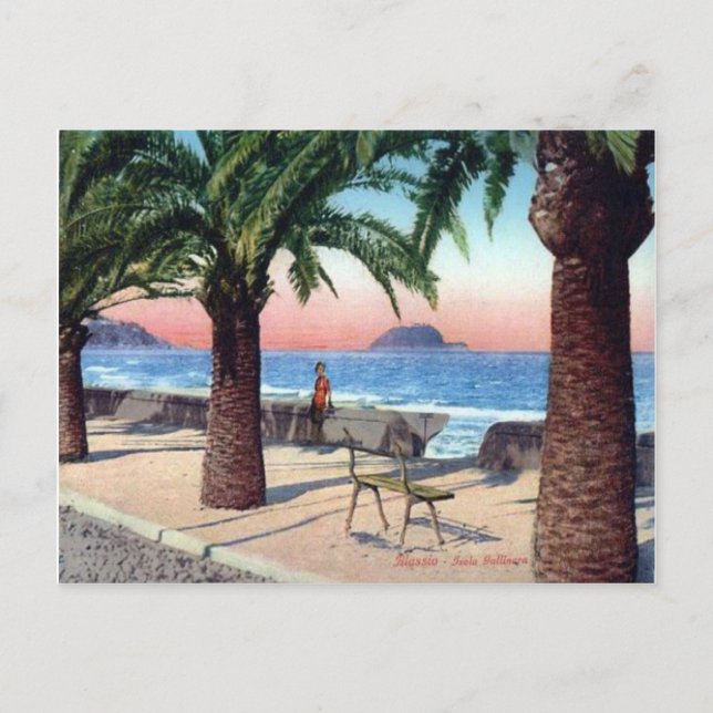 Postal Italia, Alassio Esplanade (Anverso)