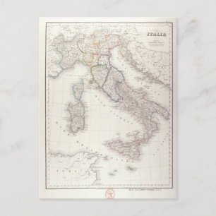 Postal Italia antes de la unificación