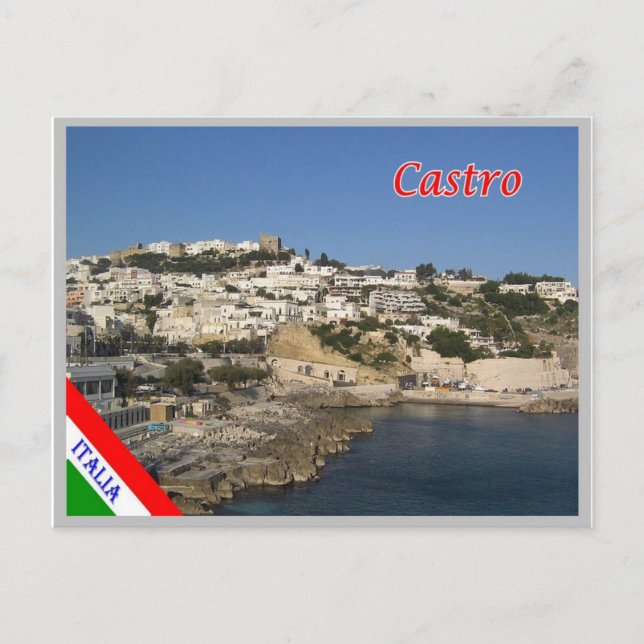 Postal Italia - Apulia - Salento - Castro - (Anverso)