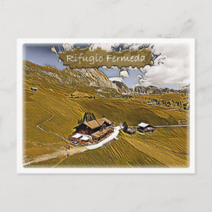 Postal - Italia - cabaña alpina Fermeda - Dolomiti -