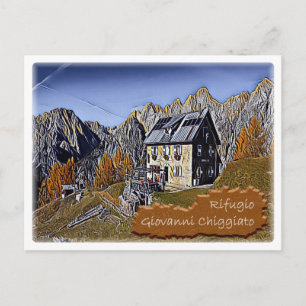 Postal Italia - cabaña alpina Giovanni Chiggiato - Dolomi