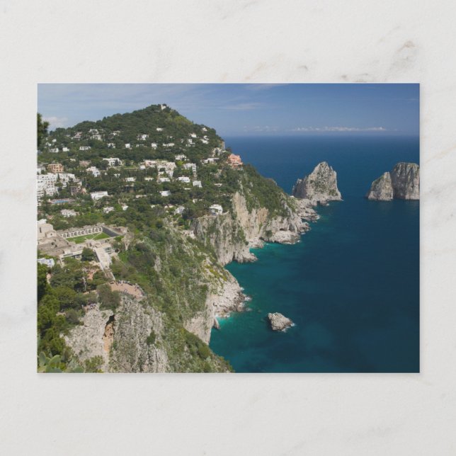 Postal ITALIA, Campania, (Bahía de Nápoles), CAPRI: (Anverso)