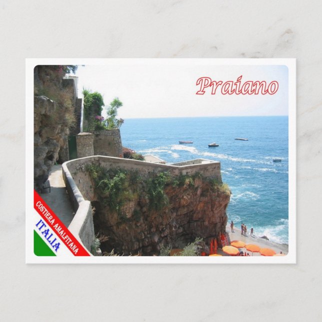 Postal Italia - Campania - Costa Amalfitana - Praiano - (Anverso)
