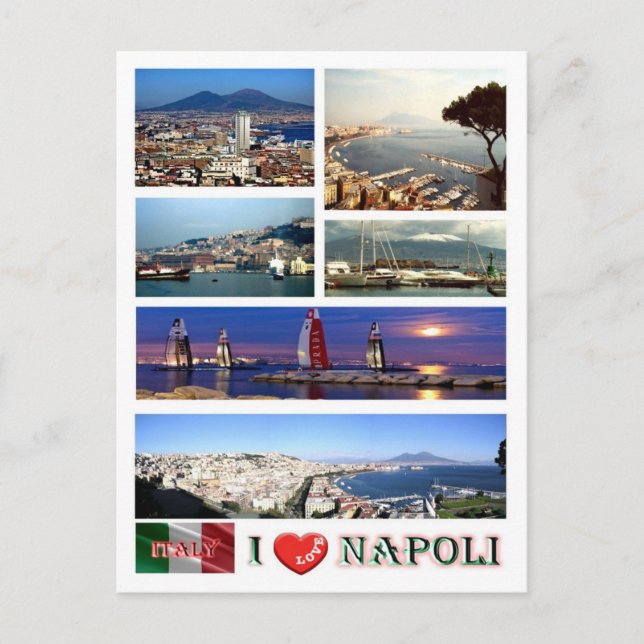 Postal Italia - Campania - Nápoles - I Love - (Anverso)