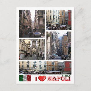 Postal Italia - Campania - Nápoles - Me encanta -