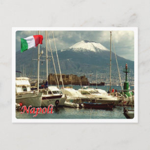 Postal Italia - Campania - Nápoles - Vista del Vesubio -