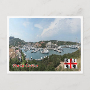 Postal Italia - Cerdeña - Porto Cervo - puerto -