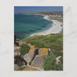 Postal Italia, Cerdeña, Tharros. Vista desde la española