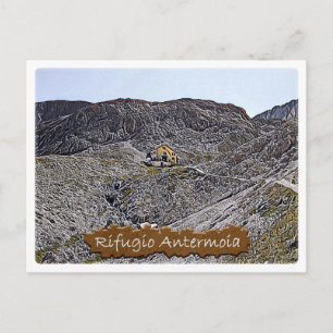 Postal Italia - choza alpina Antermoia - Dolomiti -